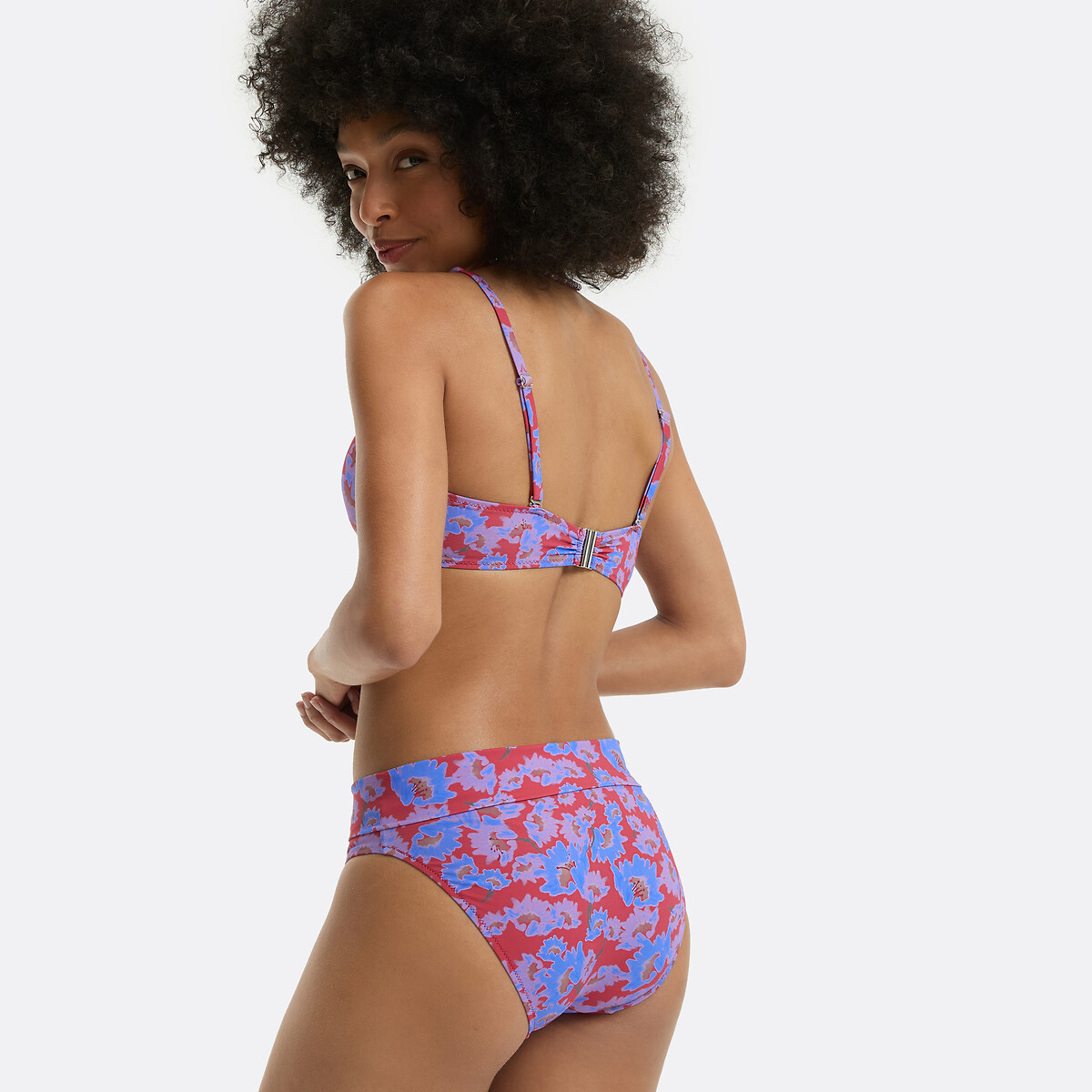 Turn-Down Bikini Bottoms in Floral Print floral print, LA REDOUTE COLLECTIONS