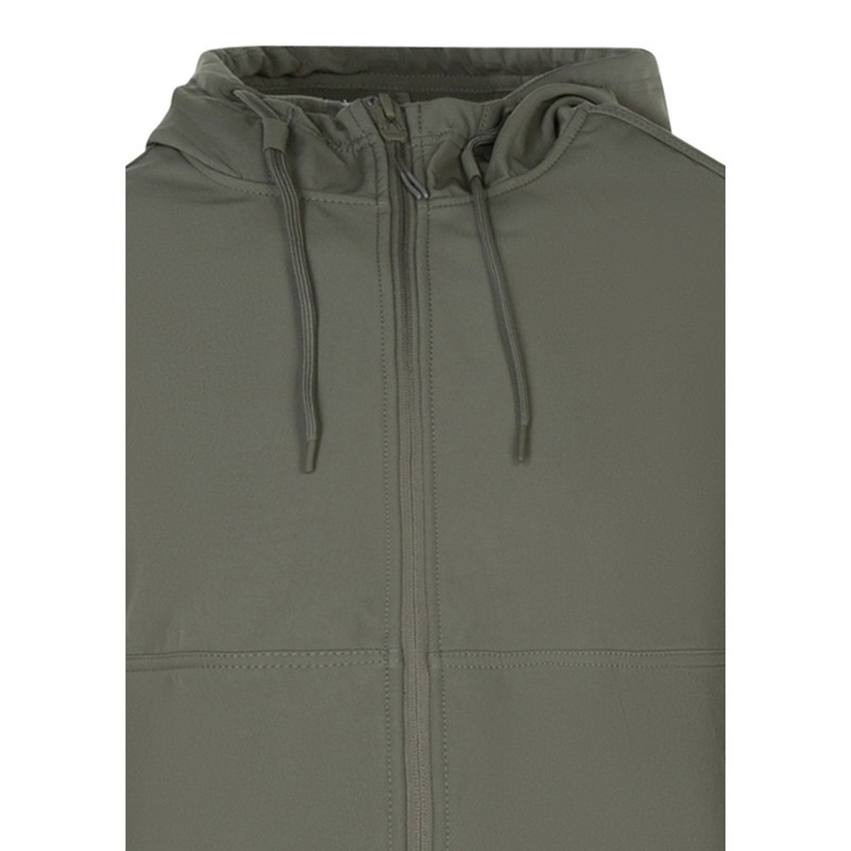 Blouson vert à coupe ajustée pourvu d'un col à capuche avec cordon de serrage vert, TEDDY SMITH