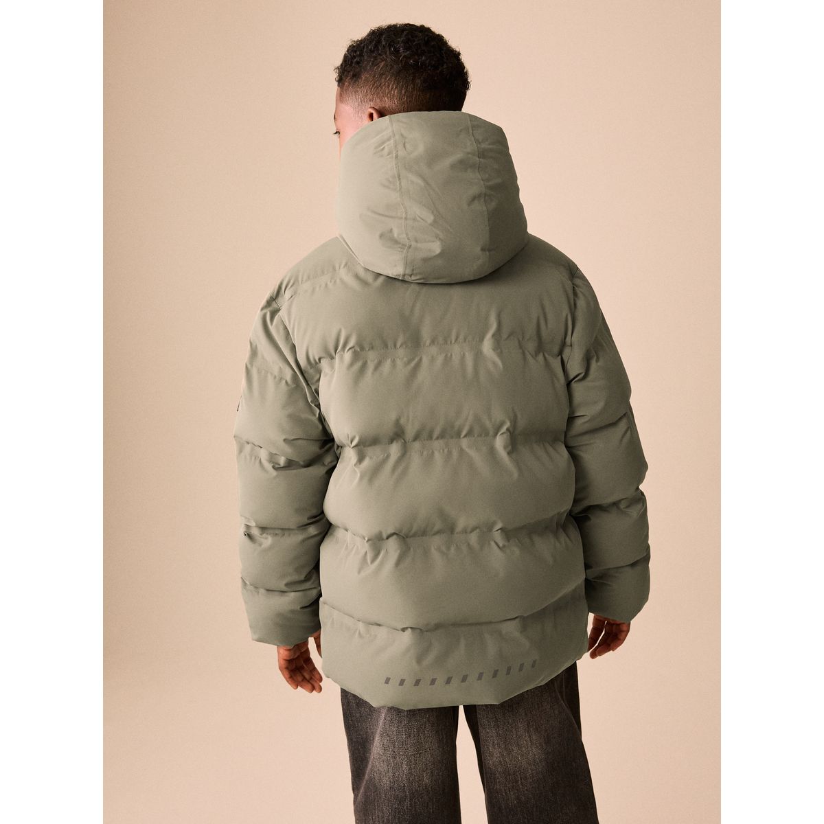 Manteau matelassé imperméable vert kaki, NEXT