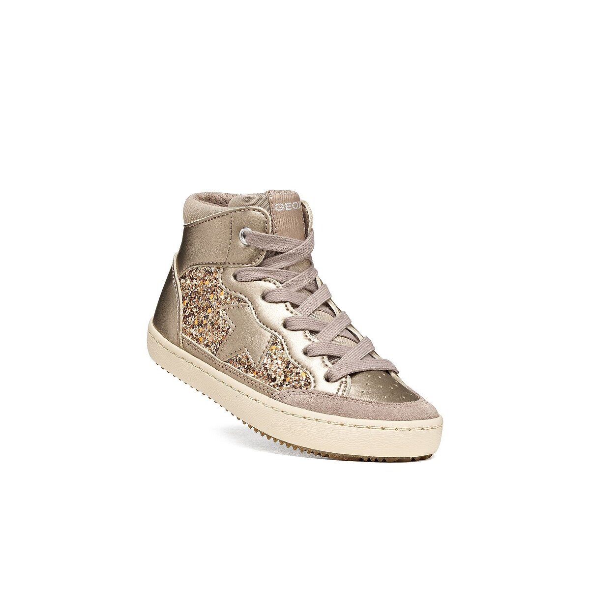 Kids Kalispera Breathable High Top Trainers bronze, GEOX