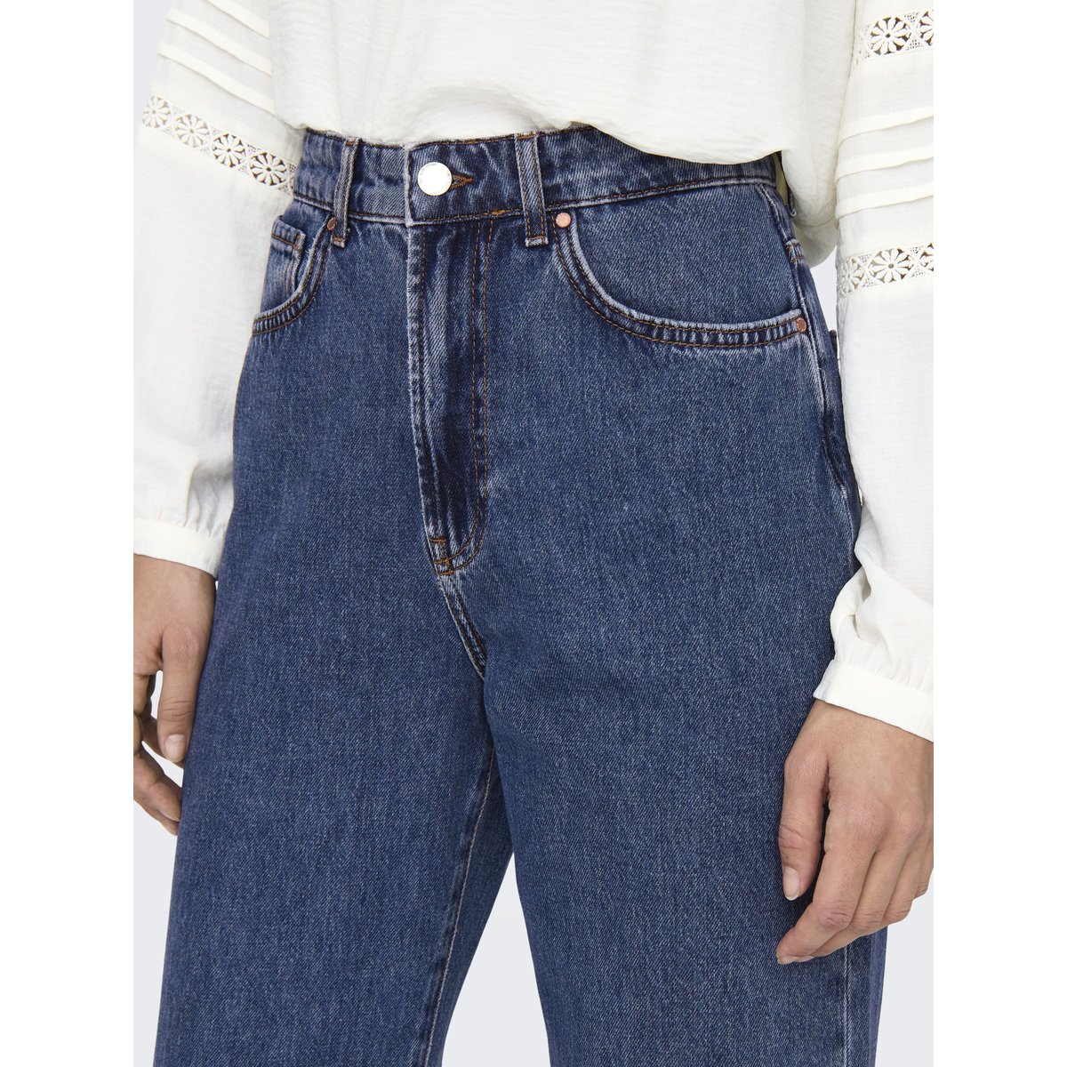 Jean Coupe Droite medium blue denim, ONLY