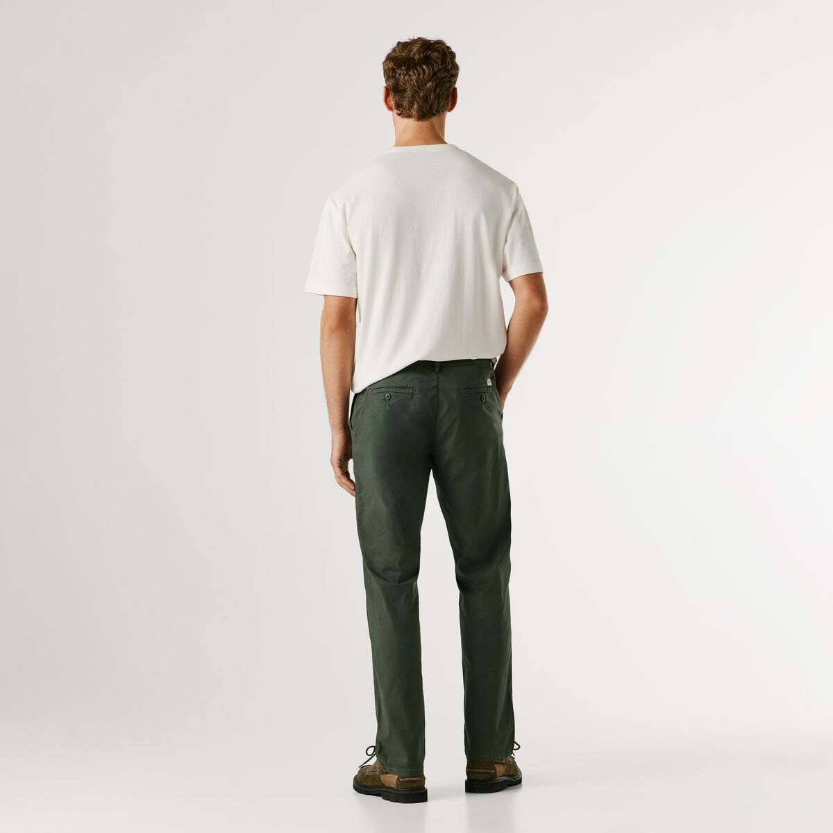 Pantalon Chino Coupe Slim vert olive, PEPE JEANS