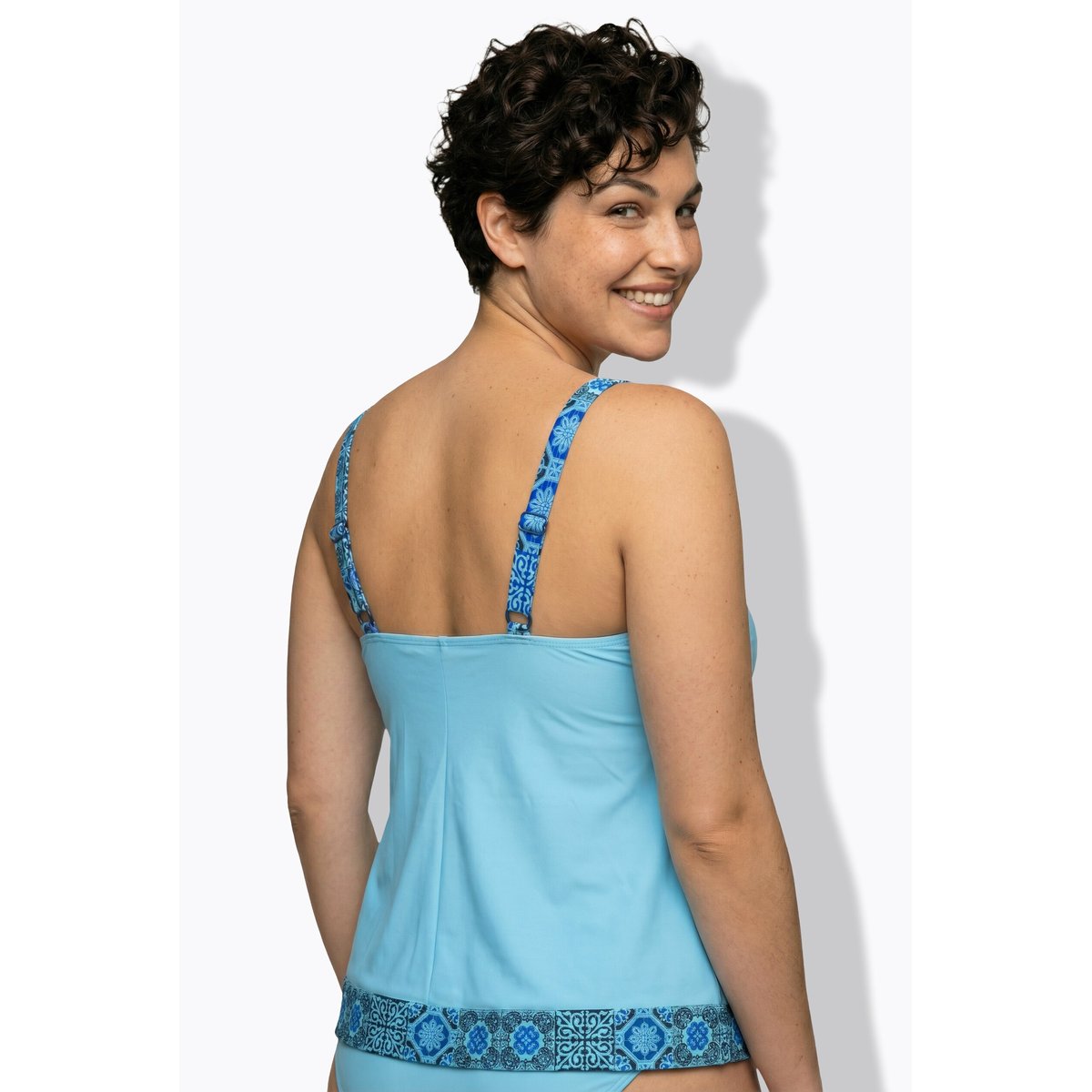 Tankini motif vacances au bord de la mer saphir clair, ULLA POPKEN