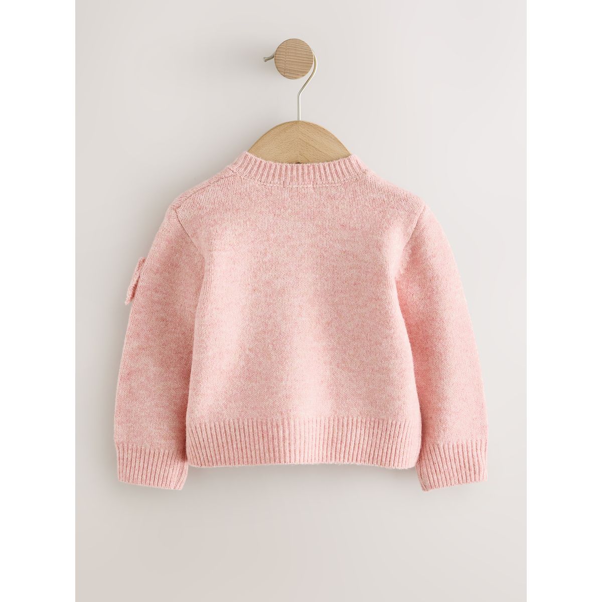 Cardigan brodé à nœud rose, NEXT