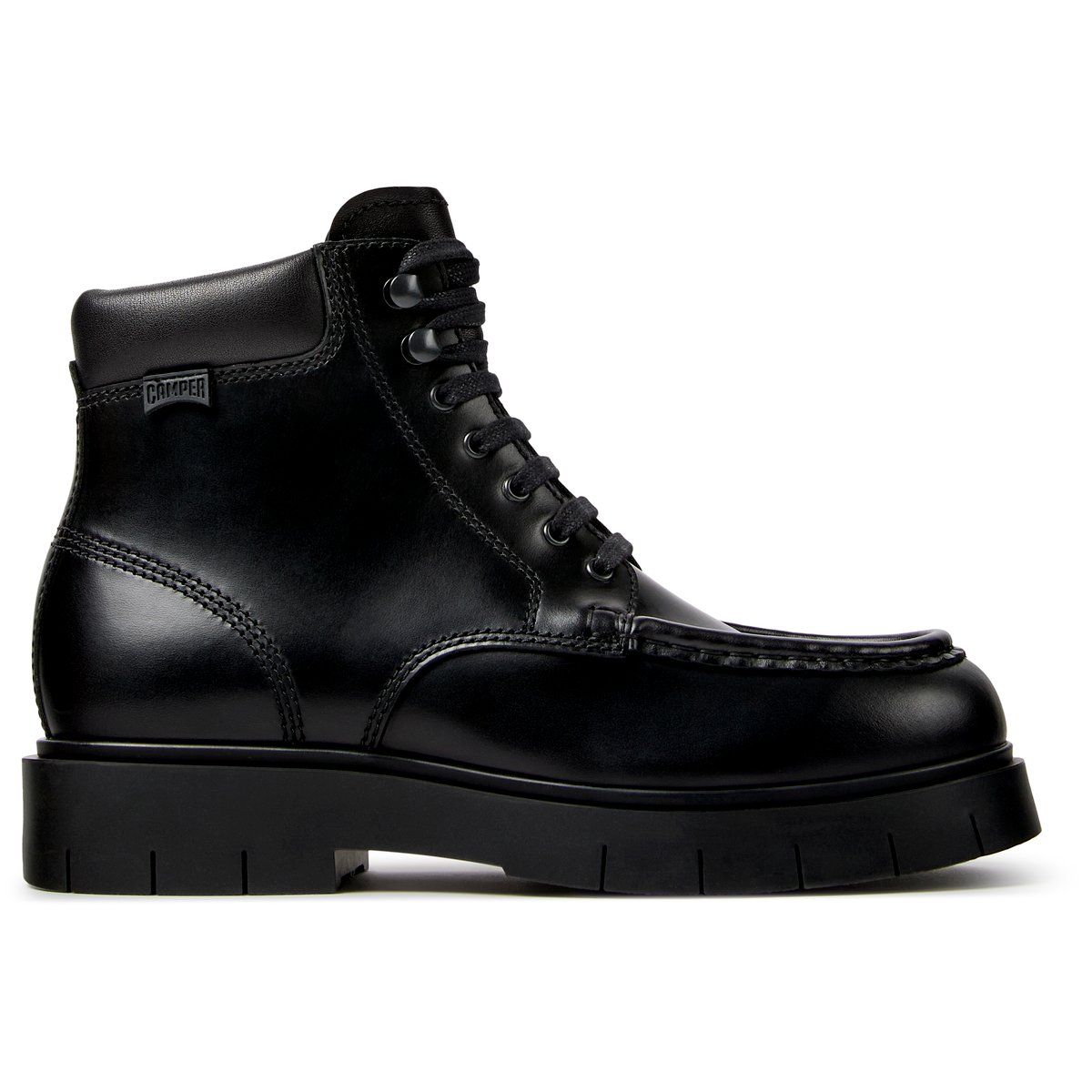 Bottines acets Alaro Smooth Leather noir 002, CAMPER