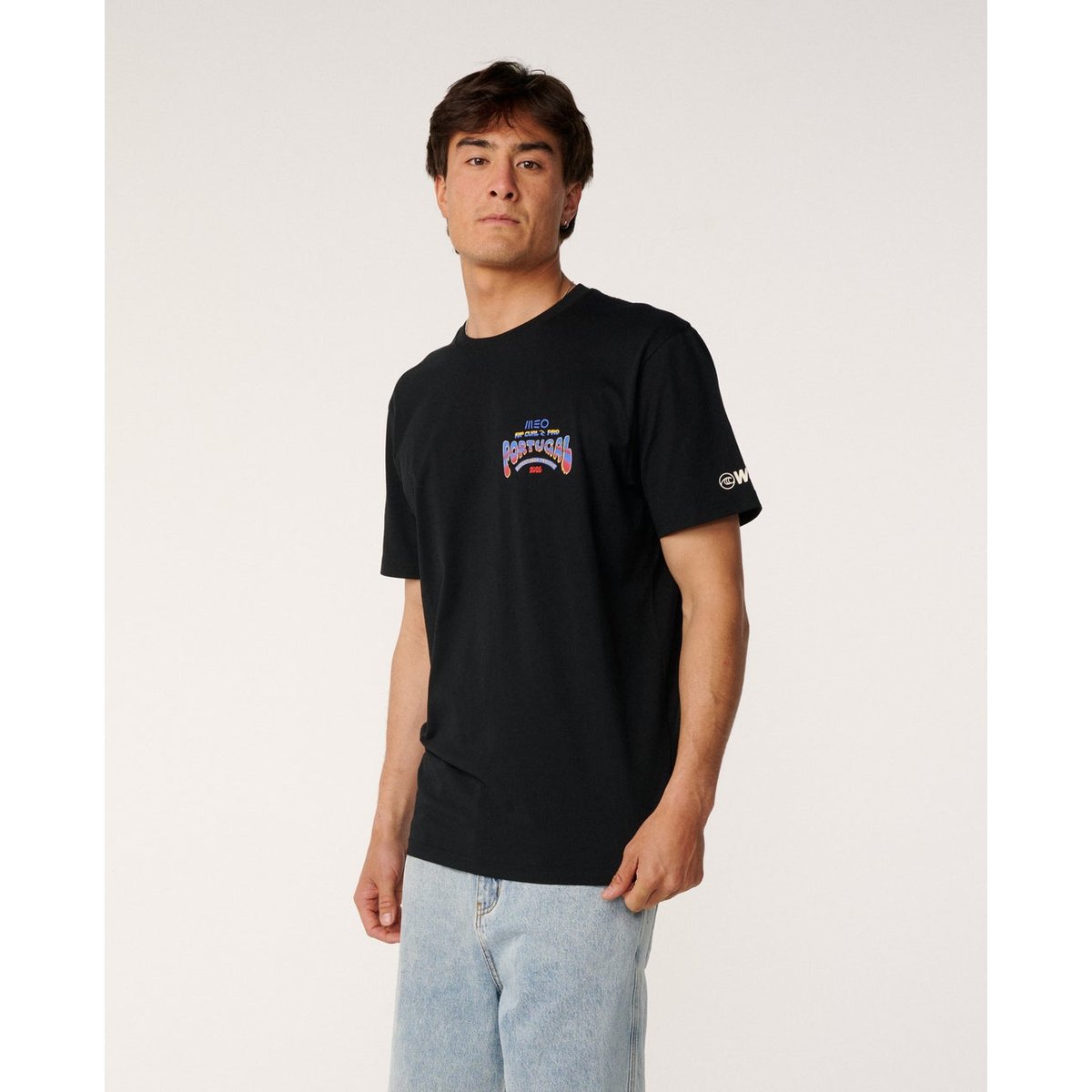 T-shirt relax MEO PENICHE Pro 26 black, RIP CURL