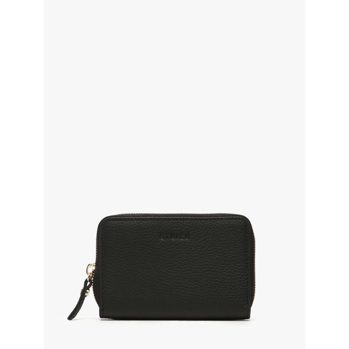 Porte-monnaie Equestre cuir noir, ETRIER