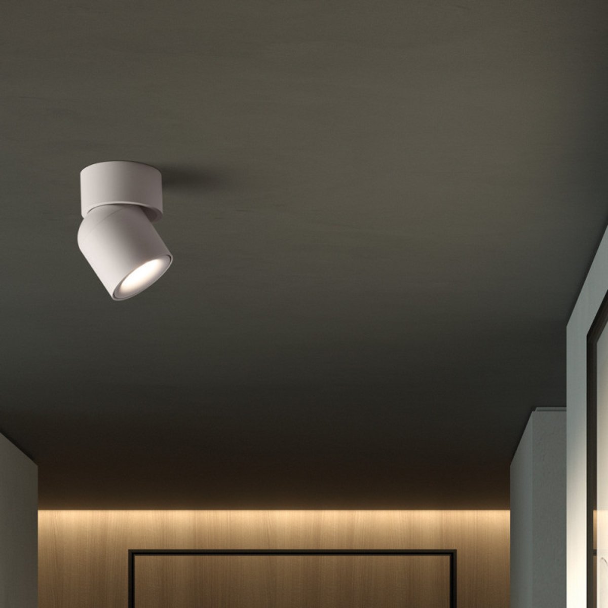 Plafonnier spot GU10 orientable Martina blanc IP44 blanc, MILLUMINE