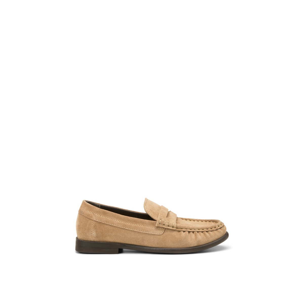 Loafer en cuir de vachette velours de haute qualité marron clair, MARC O'POLO