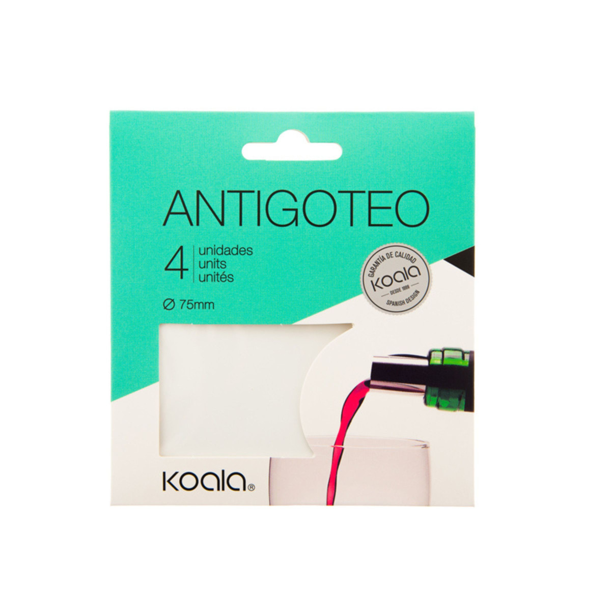 Lot de 4 feuilles anti-goutte - TASTE couleur unique, KOALA