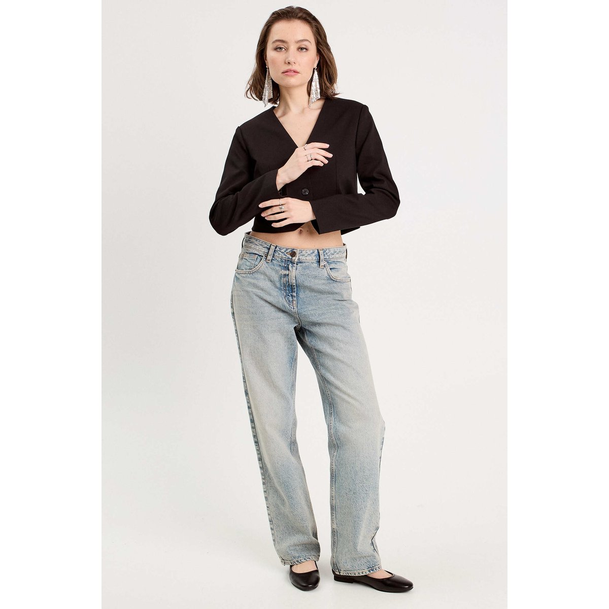 Veste blazer courte noir, CACHE CACHE
