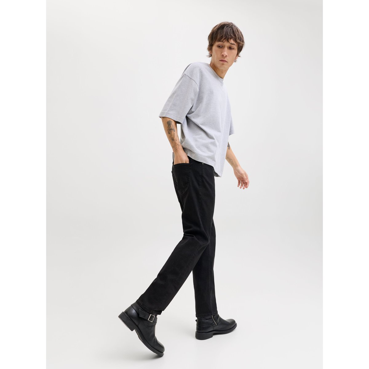 Coupe Regular black denim, JACK & JONES