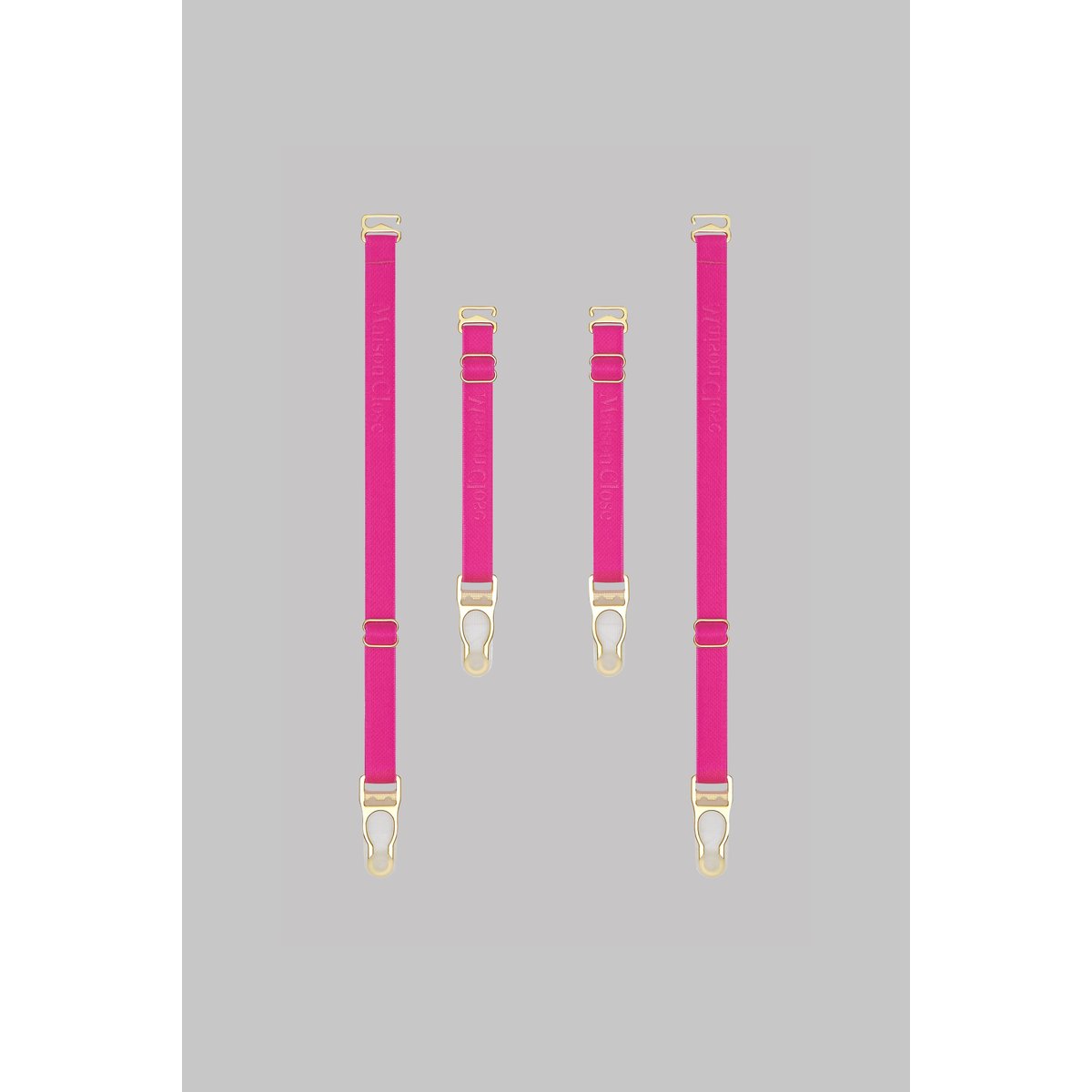 Jarretelles SIGNATURE rose, MAISON CLOSE