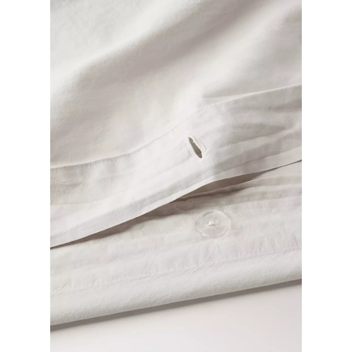 Housse de couette coton lavé lit 90 cm sable, MANGO HOME