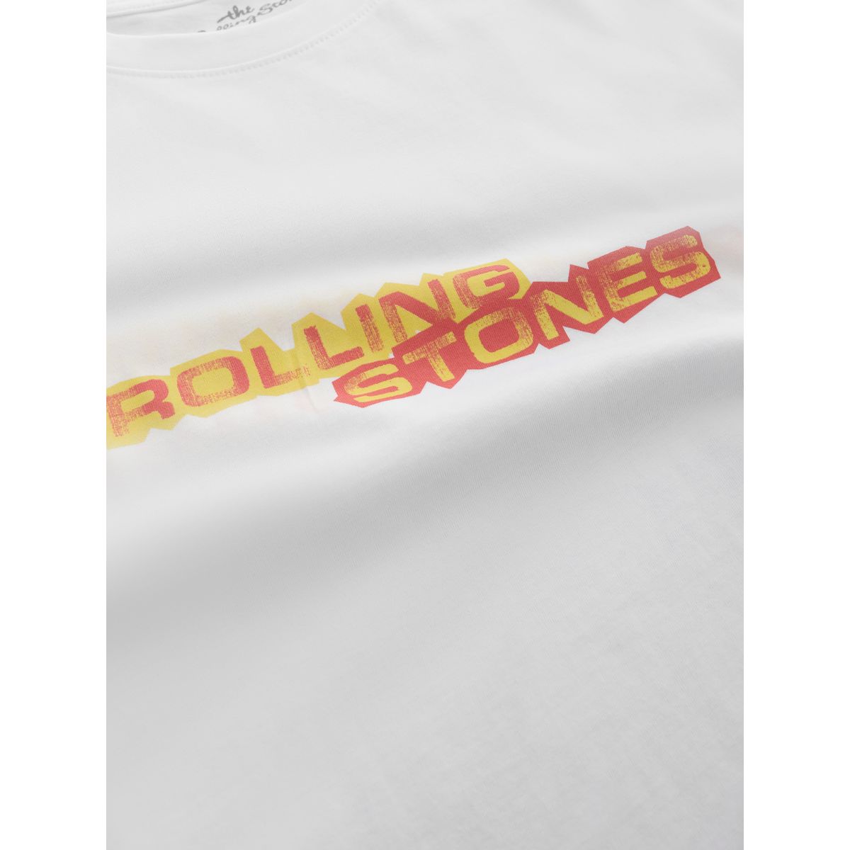 T-shirt à imprimé groupe de musique pierres blanches qui roulent, NEXT