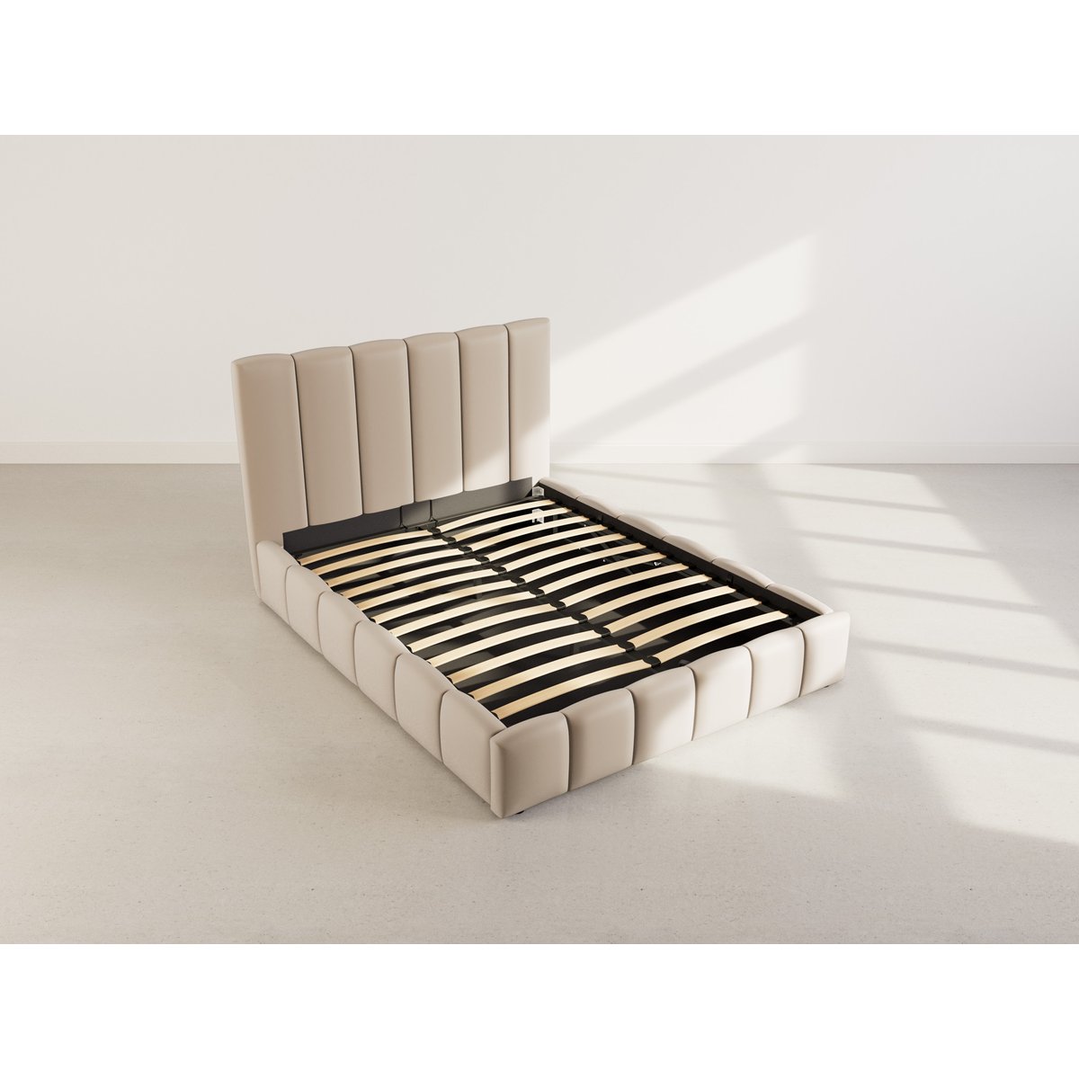 Lit coffre - MERMAID taupe, BEST MOBILIER