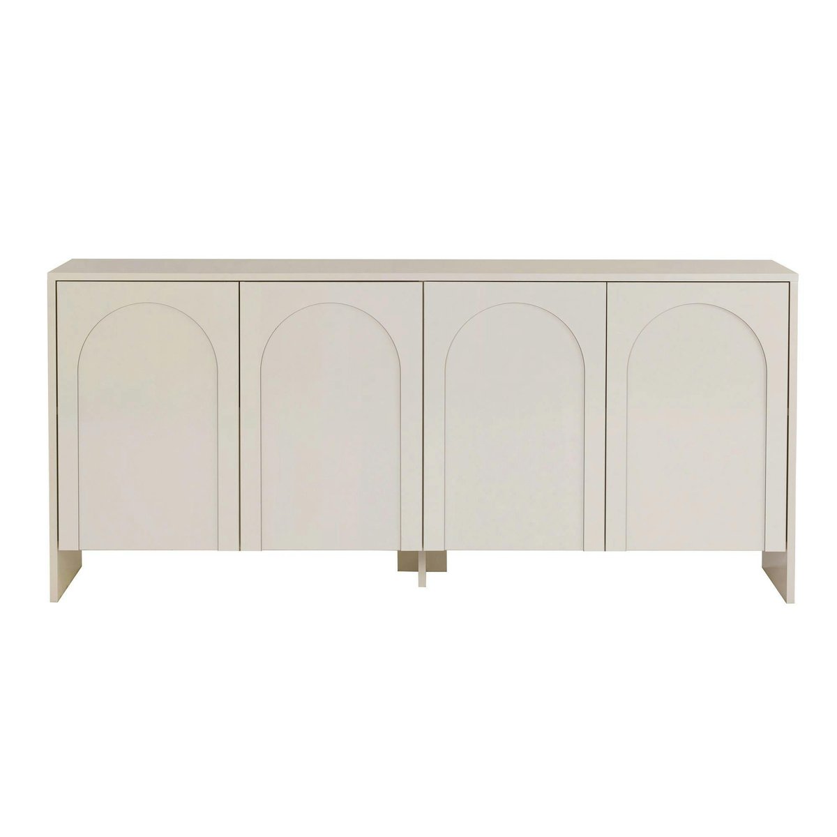 Buffet 4 portes décor arches MARFA crème, PIER IMPORT