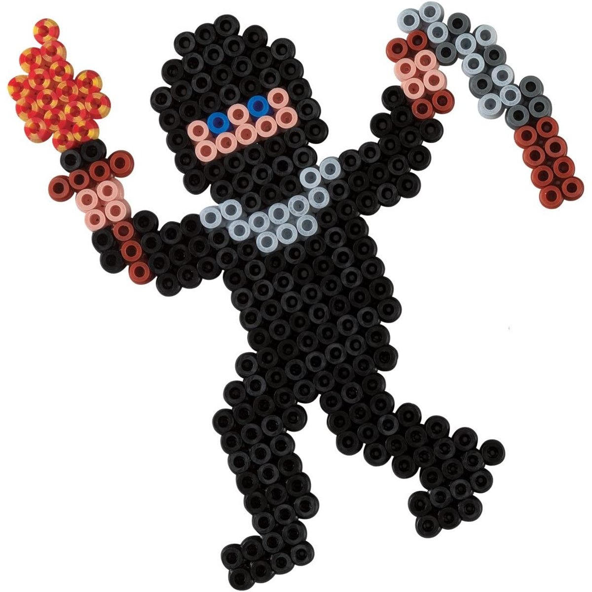 Sachet 1000 perles plastique noir, HAMA