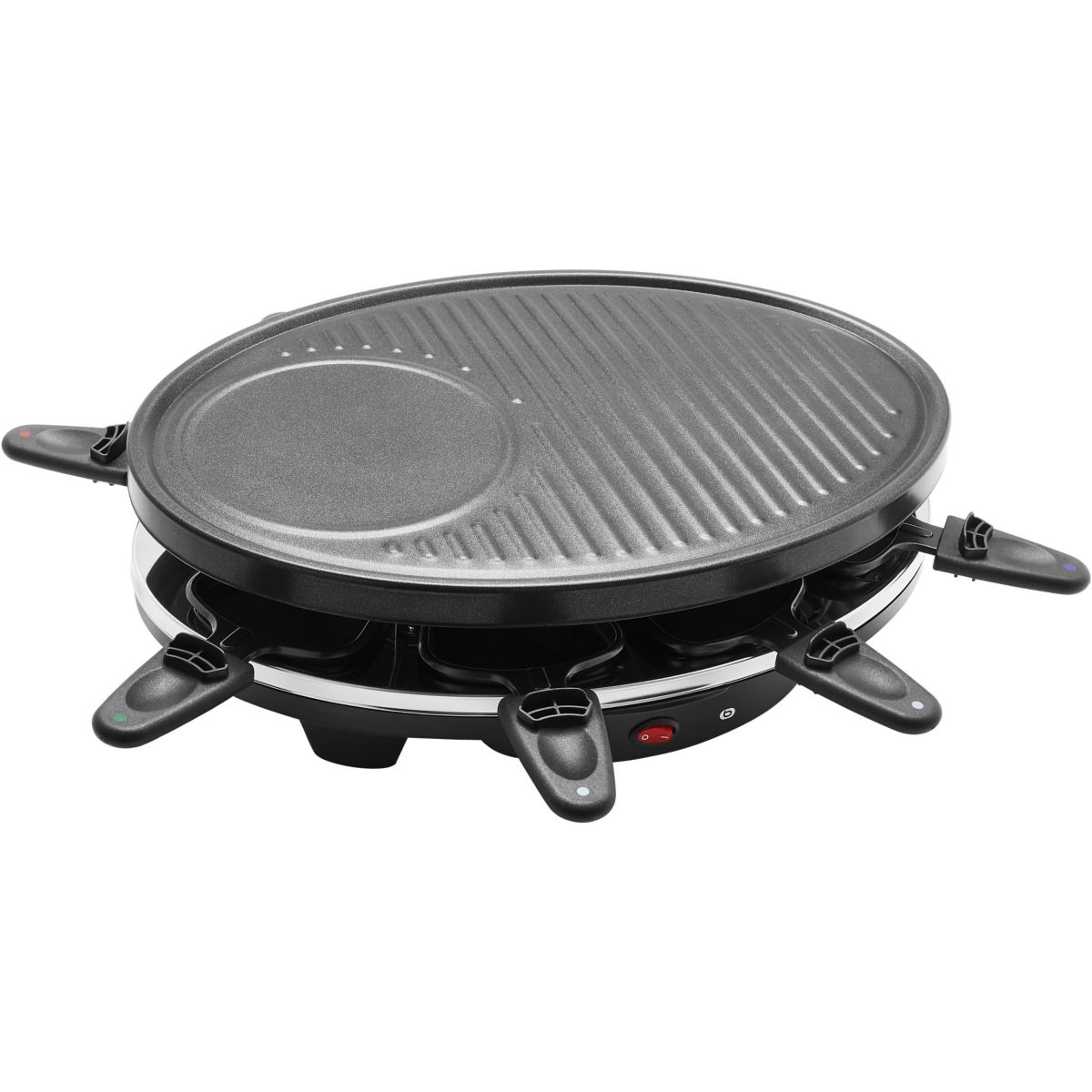 Raclette ERGP5 8 personnes 3 en 1 From'Party noir, ESSENTIEL B