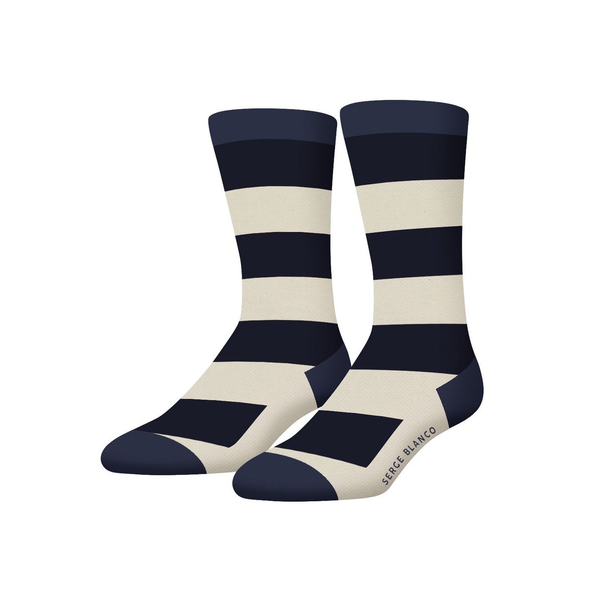 Lot De 6 Chaussettes De Ville gris/bleu/noir/beige, SERGE BLANCO