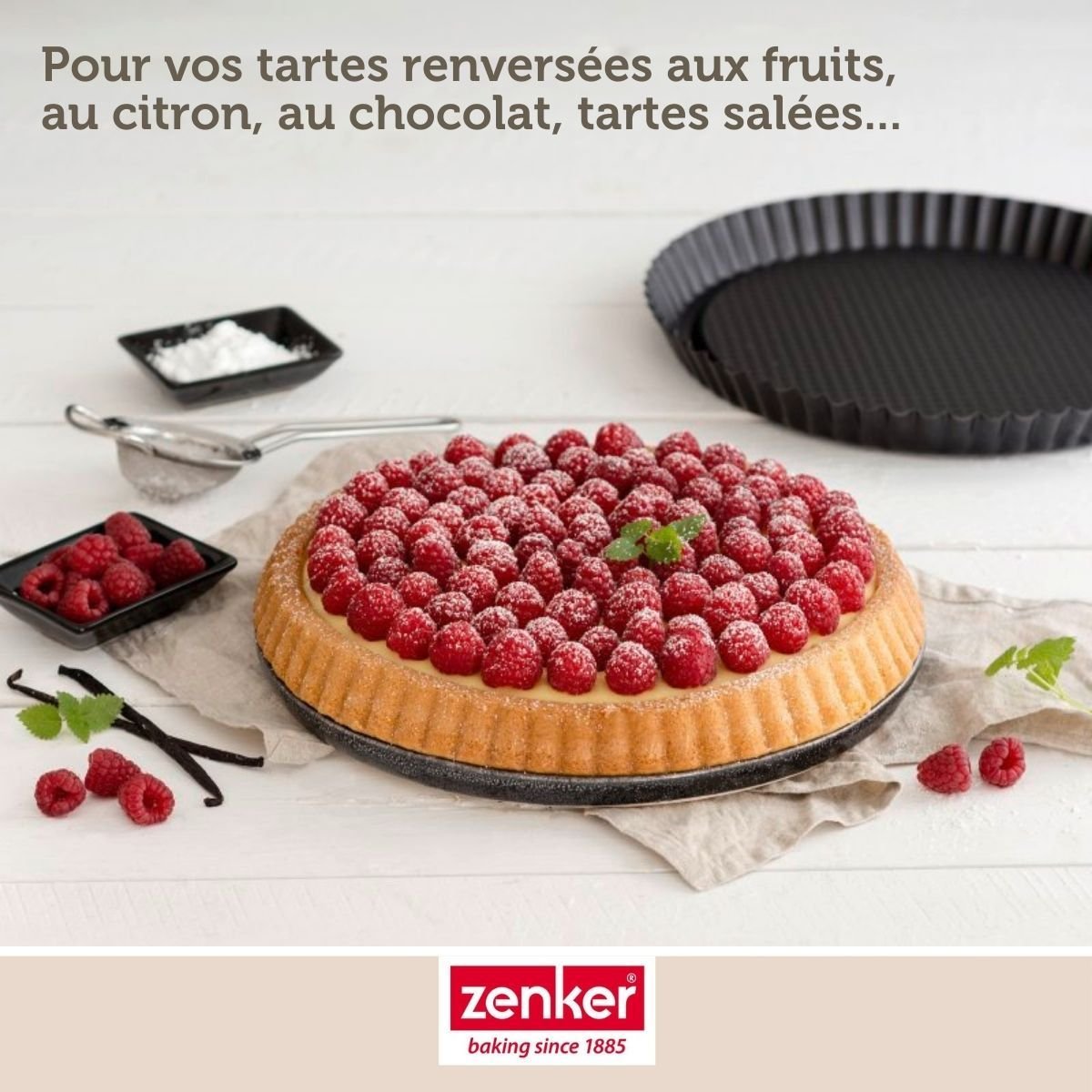 Set de 4 ustensiles de pâtisserie moule à gâteaux 2 bols noir, ZENKER