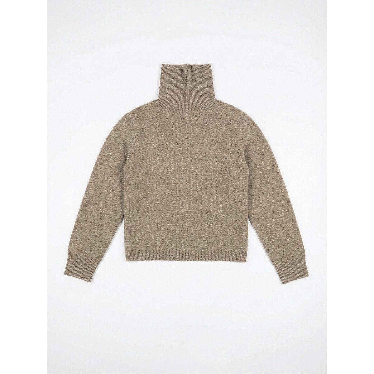 Pull col montant, MEORA gris, LEON & HARPER