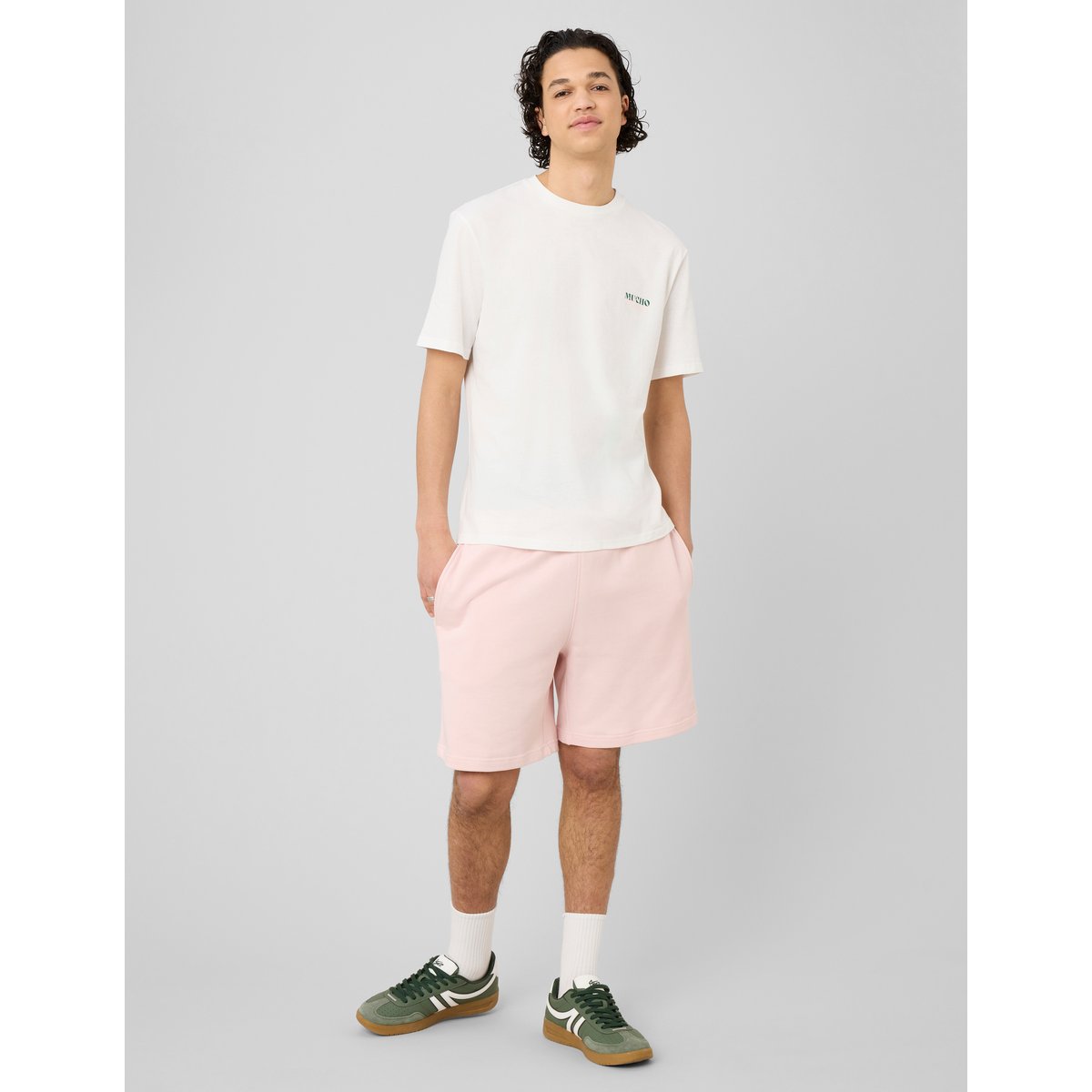 Bermuda en maille rose, BZB