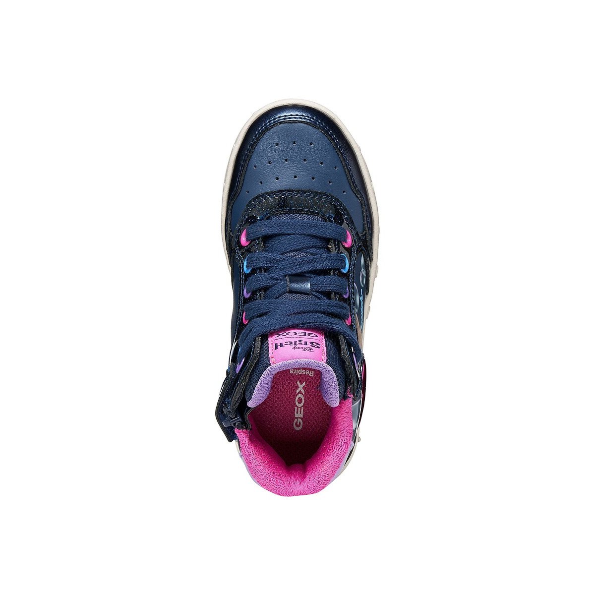 Knöchelhohe Sneaker, mit LEDs, SKYLIN x LILO & STITCH marine, GEOX