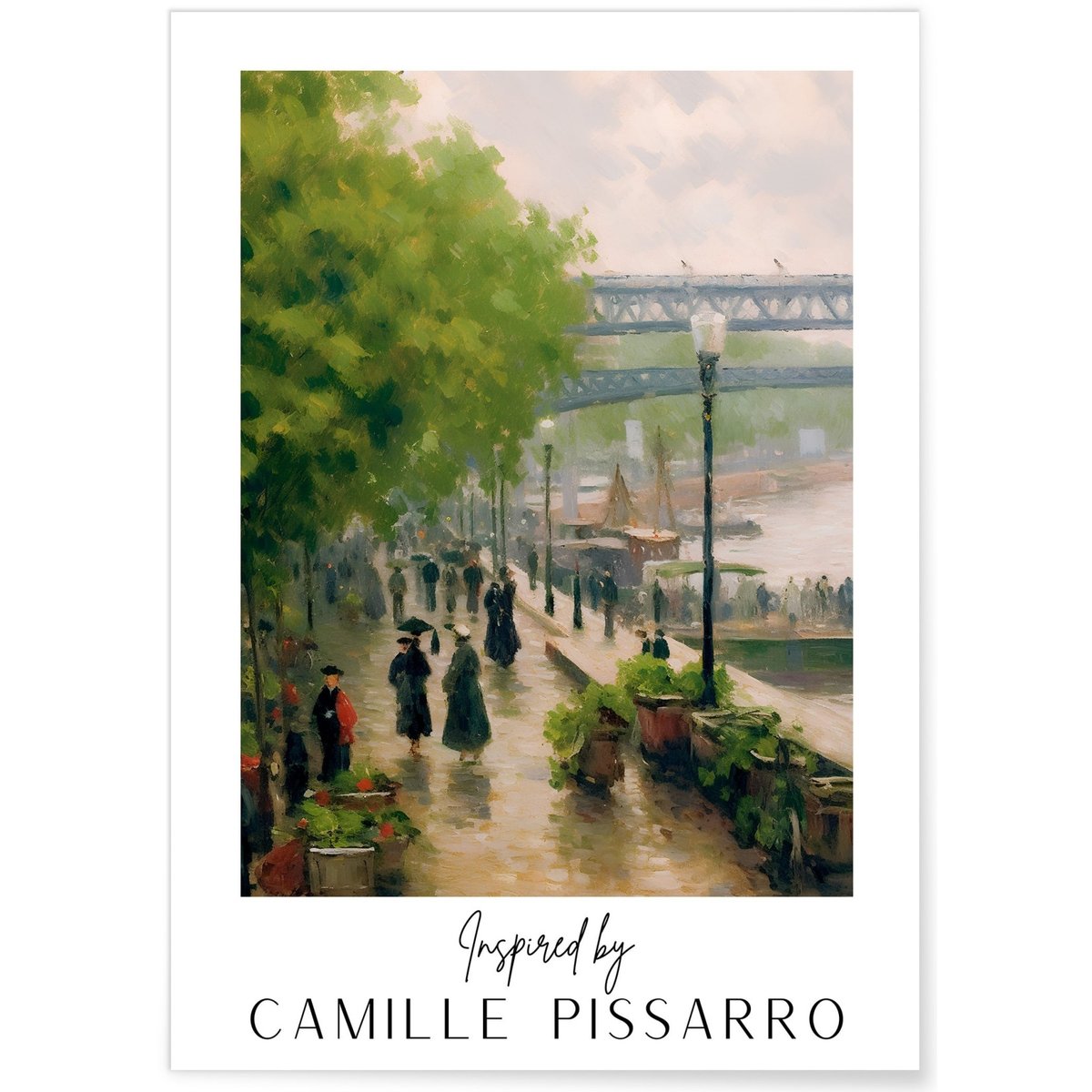 Affiche Camille Pissarro n°9 blanc, L'AFFICHERIE