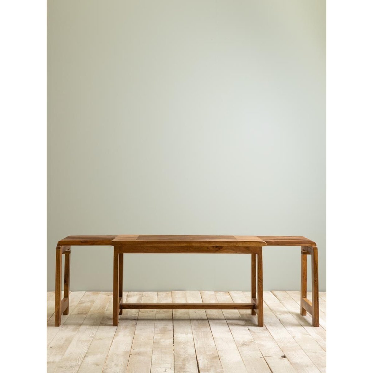 Banc en bois EXTENSIBLE bois fonce, CHEHOMA