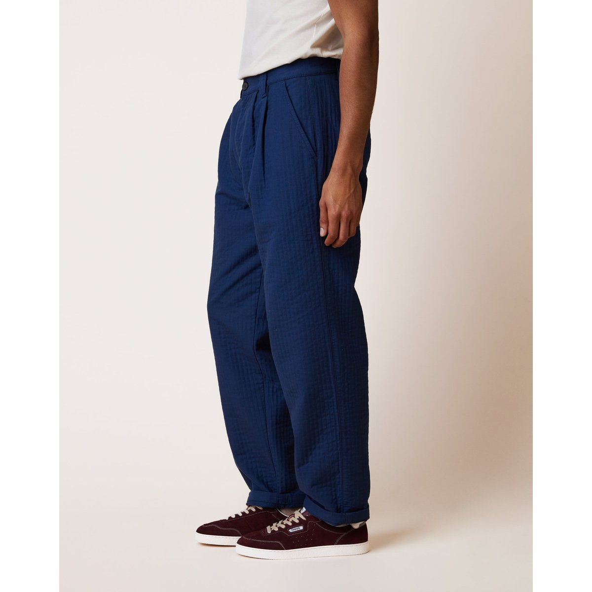 Chino en toile bleu foncé, FAGUO