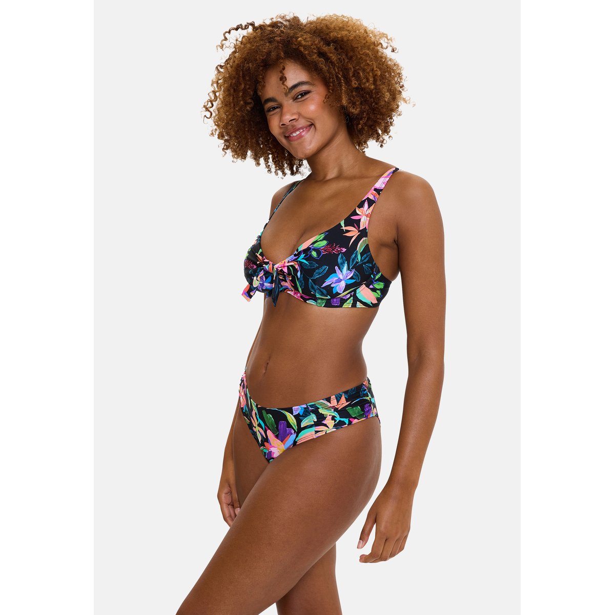 Bas de maillot de bain BARBADE paradis tropical noir, SANS COMPLEXE