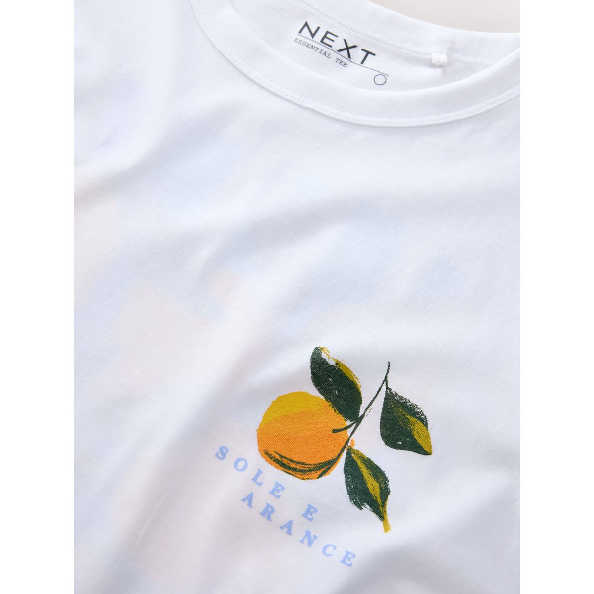 T-shirt à manches courtes et motif oranges blanc, NEXT