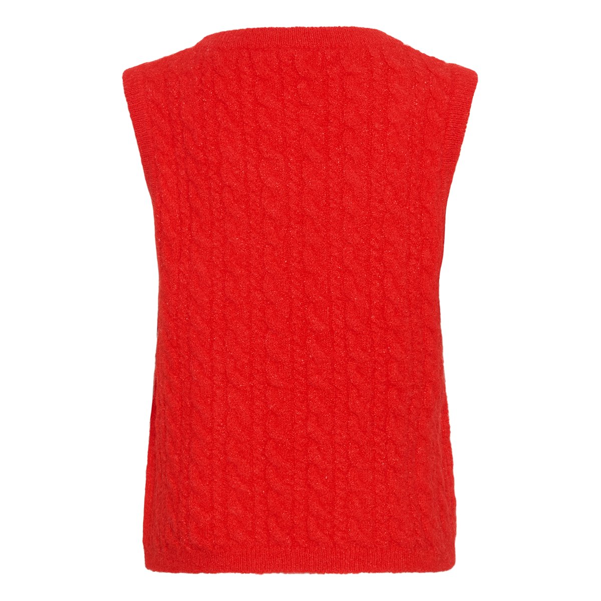 Manteau tricoté rouge red alert, SOAKED IN LUXURY