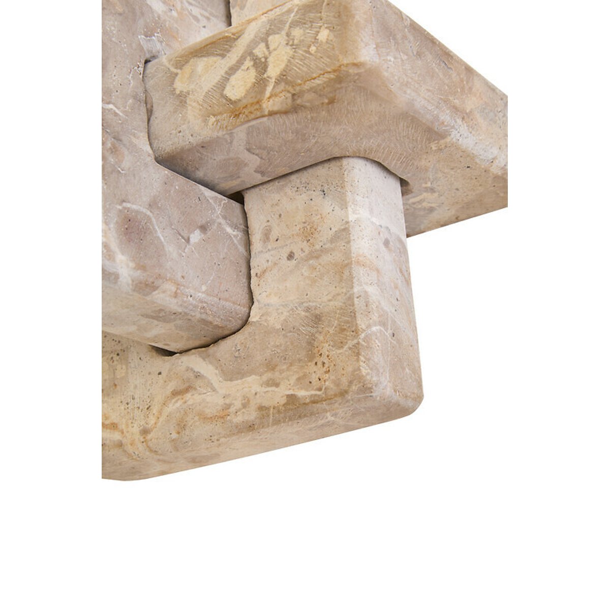 Decor Marble Knot Sculpture in Chocolate brown , FIFTY FIVE SOUTH