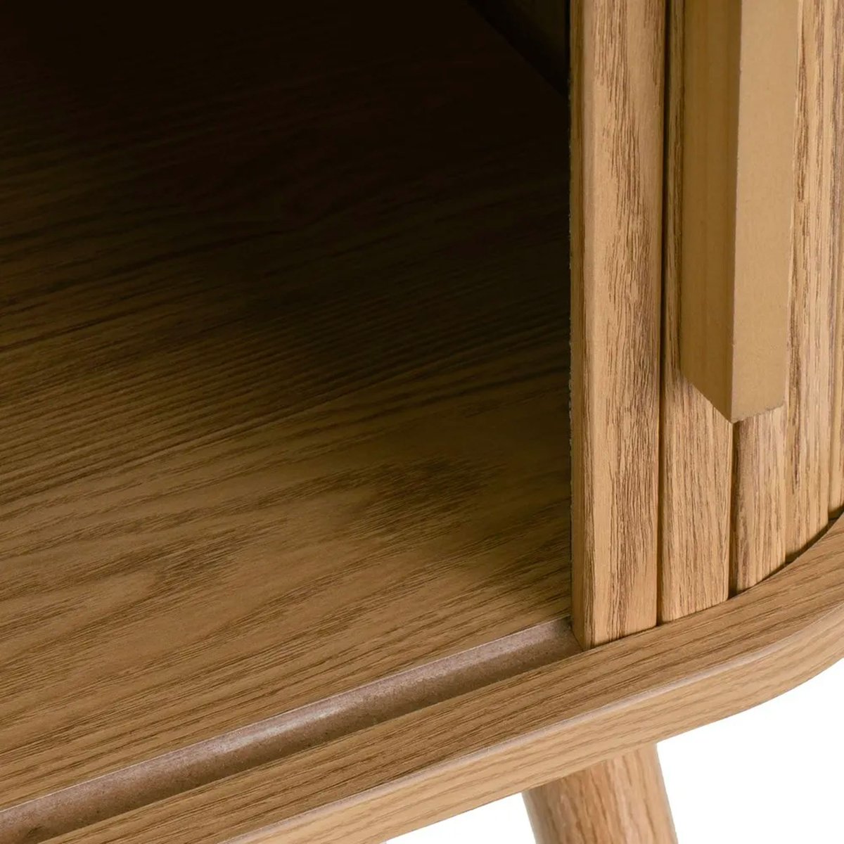 Table de chevet effet bois portes coulissantes 40x40x53cm bois, WADIGA