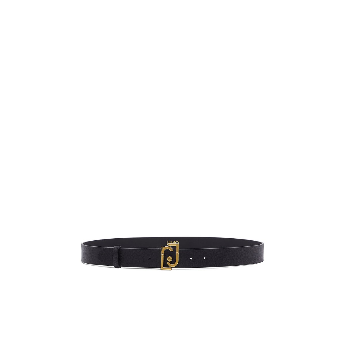 Ceinture avec logo monogramme noir, LIU JO