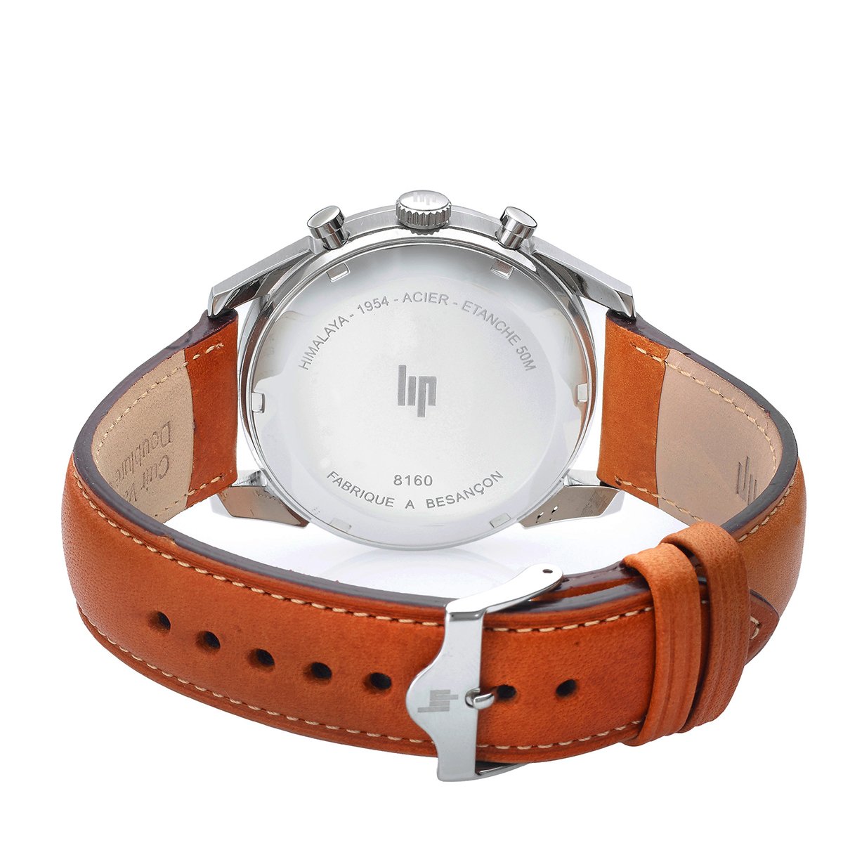 Montre Analogique  HIMALAYA argenté bleu marron, LIP