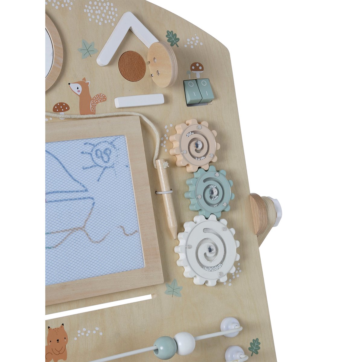 Planche d'activités avec ardoise magique GREEN FOREST en bois FSC® bois, VERTBAUDET