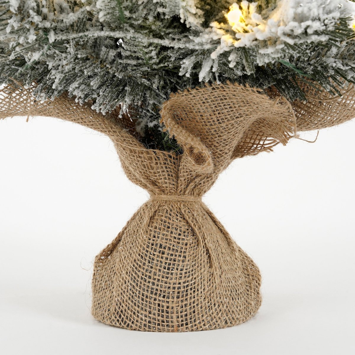 Sapin de Noël artificiel enneigé avec LED H60 cm GRIMSHAW blanc chaud, BLACK BOX TREES