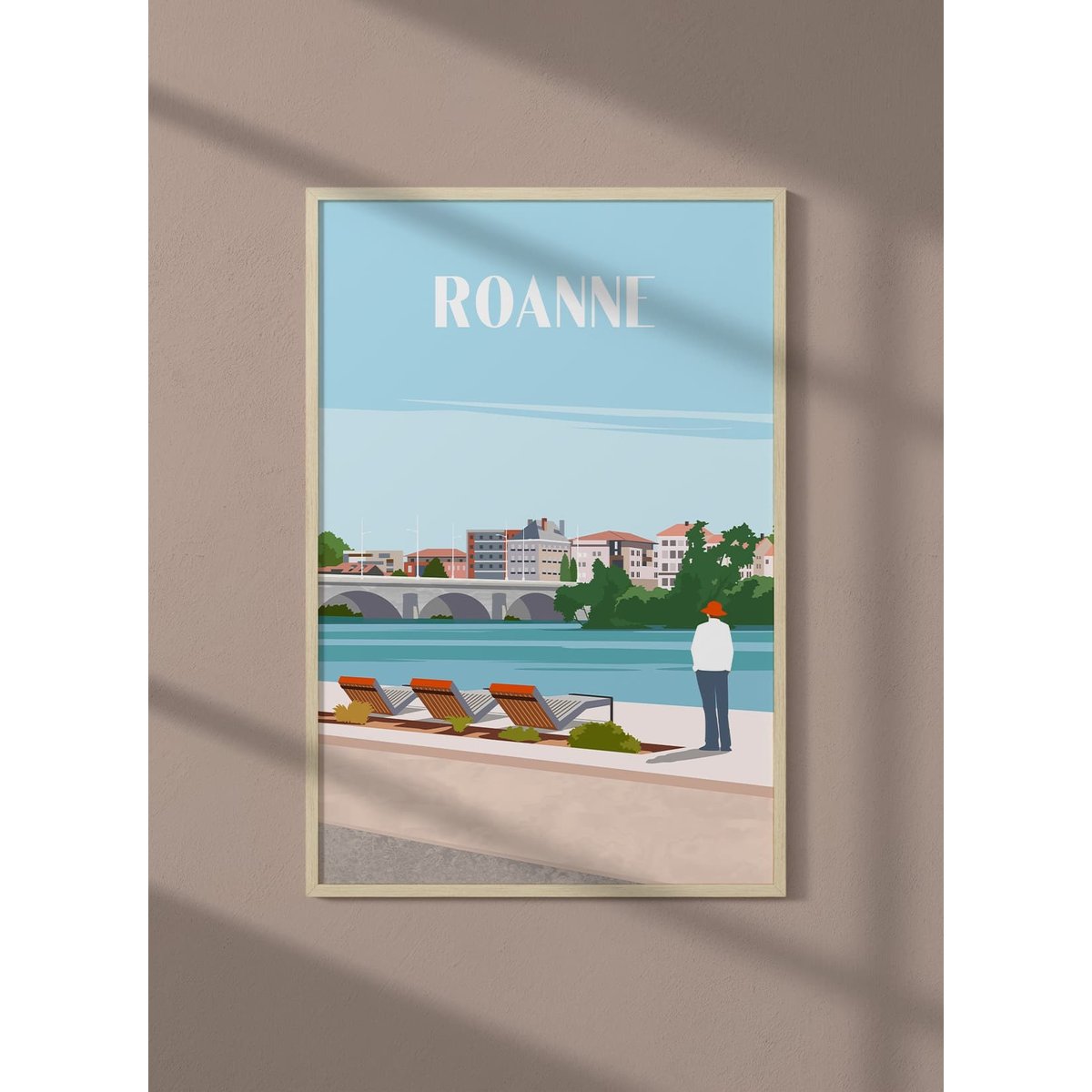 Affiche ville Roanne blanc, L'AFFICHERIE