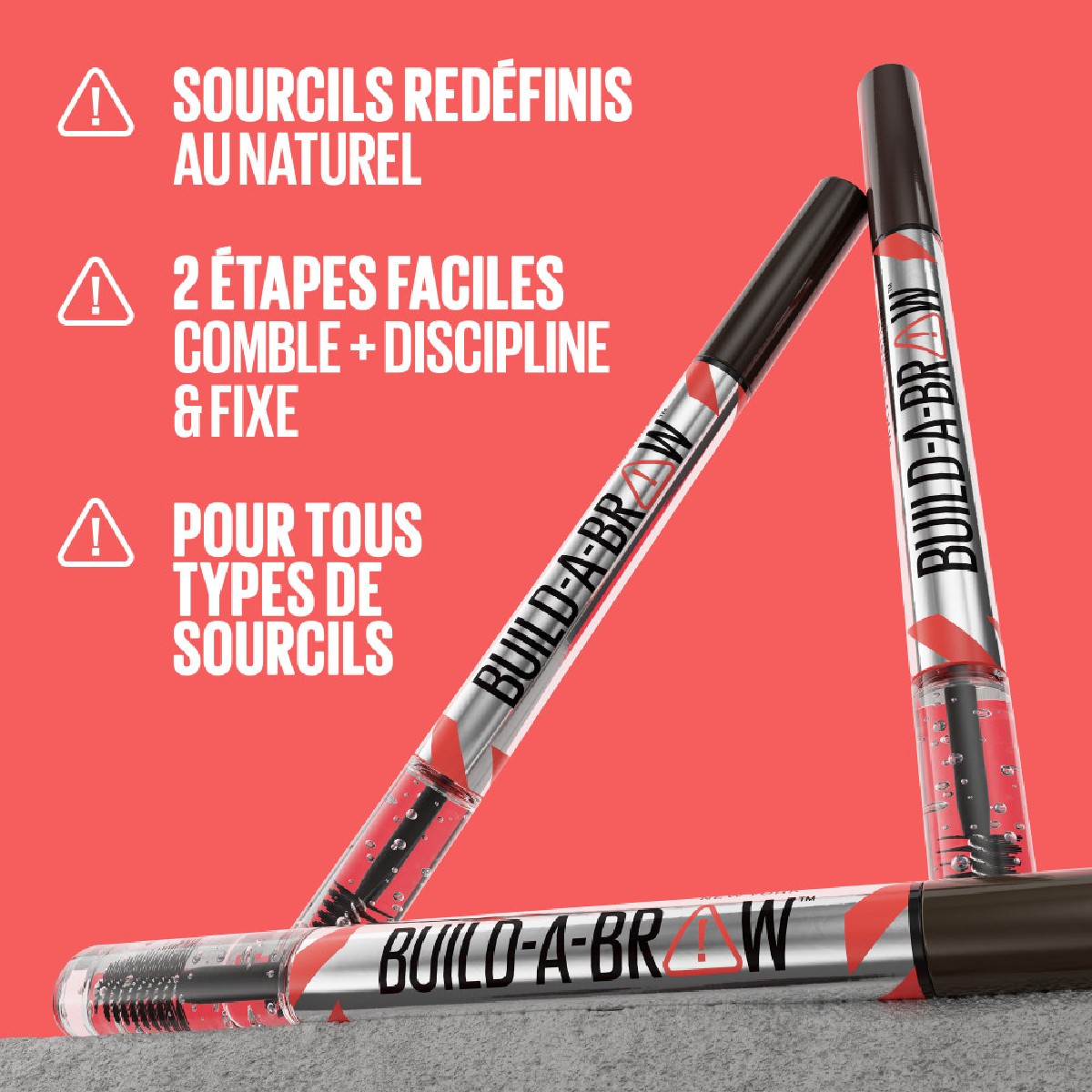 Feutre à Sourcils Marron Clair Build-a-Brow deep brown, MAYBELLINE NEW YORK