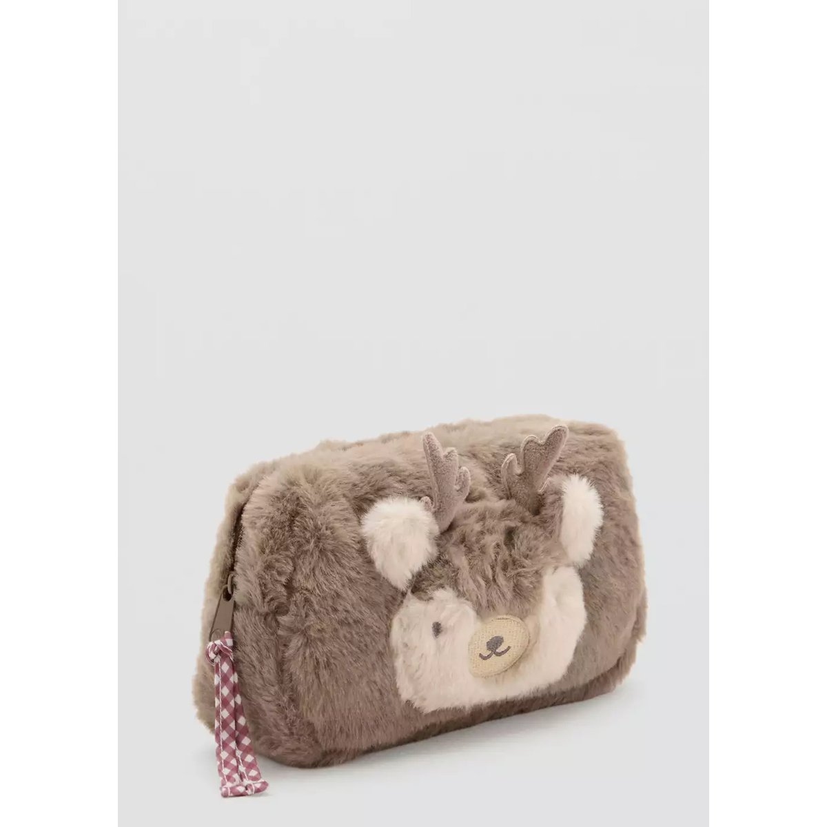 Trousse en poil de cerf marron moyen, MANGO BABY