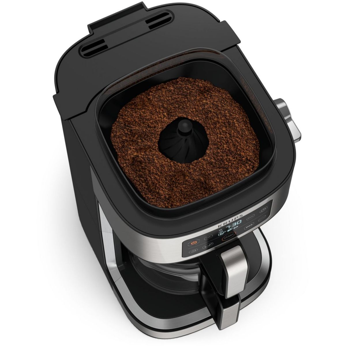 Cafetière Programmable Km760d10 Aroma Partner gris, KRUPS