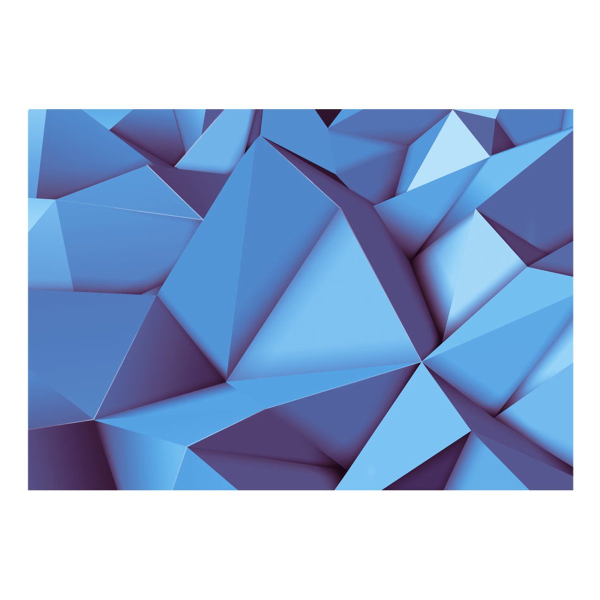 Papier peint intissé panoramique Abstractions Royal blue bleu, EDEN
