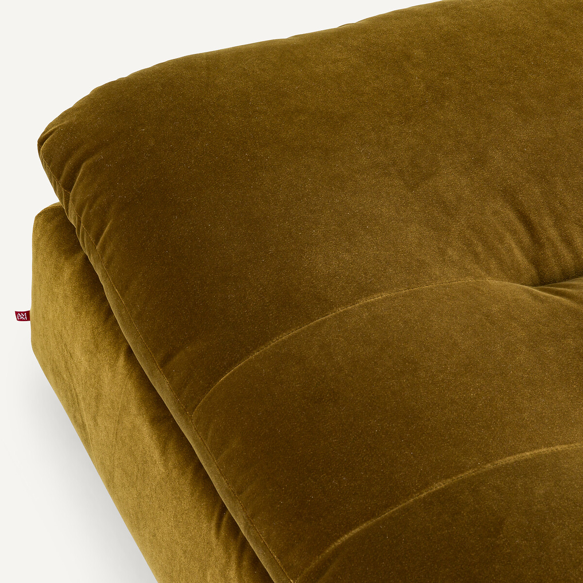 Repose-pieds modulable en velours, GIULIANO bronze, AM.PM