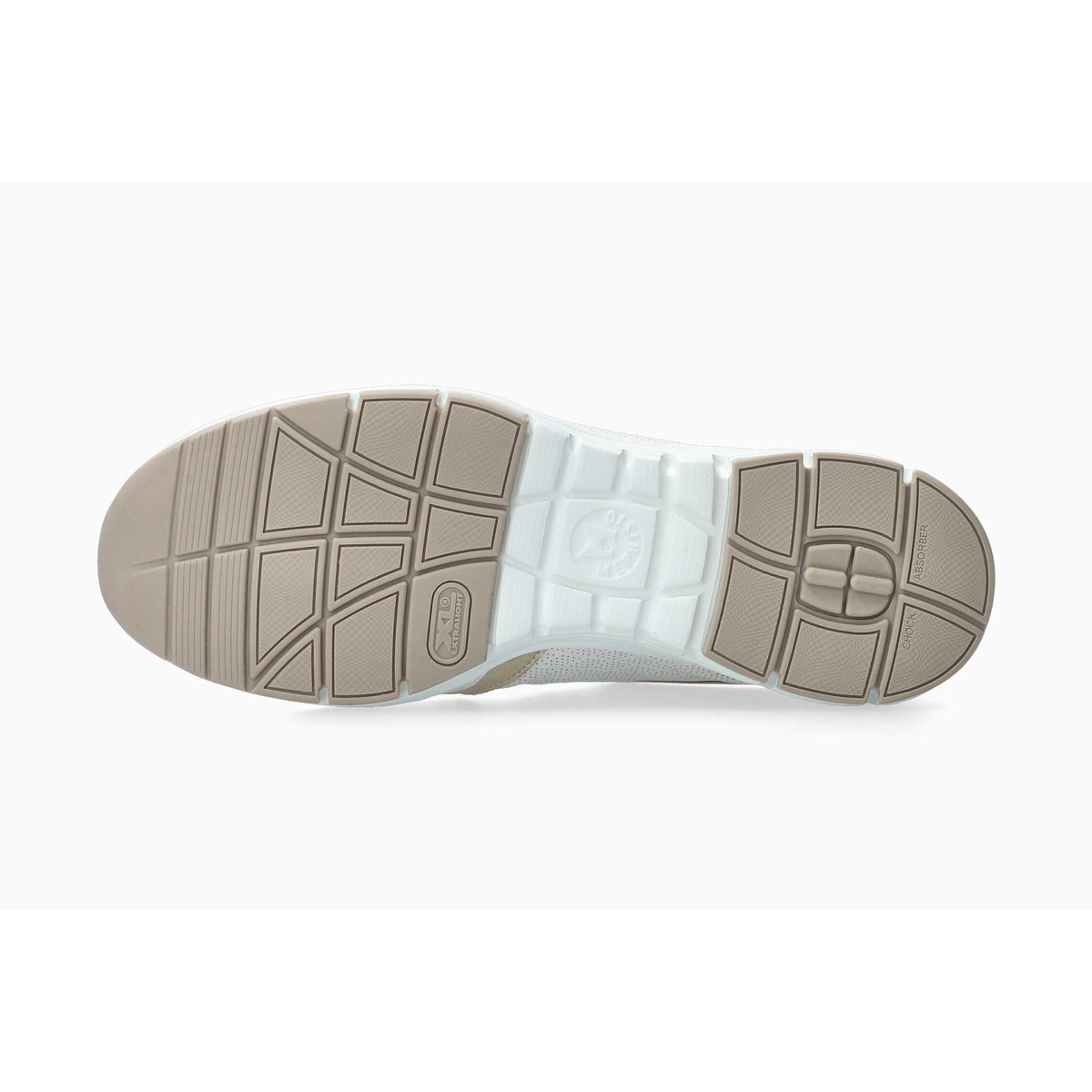 Baskets en cuir YLONA blanc & doré, MEPHISTO