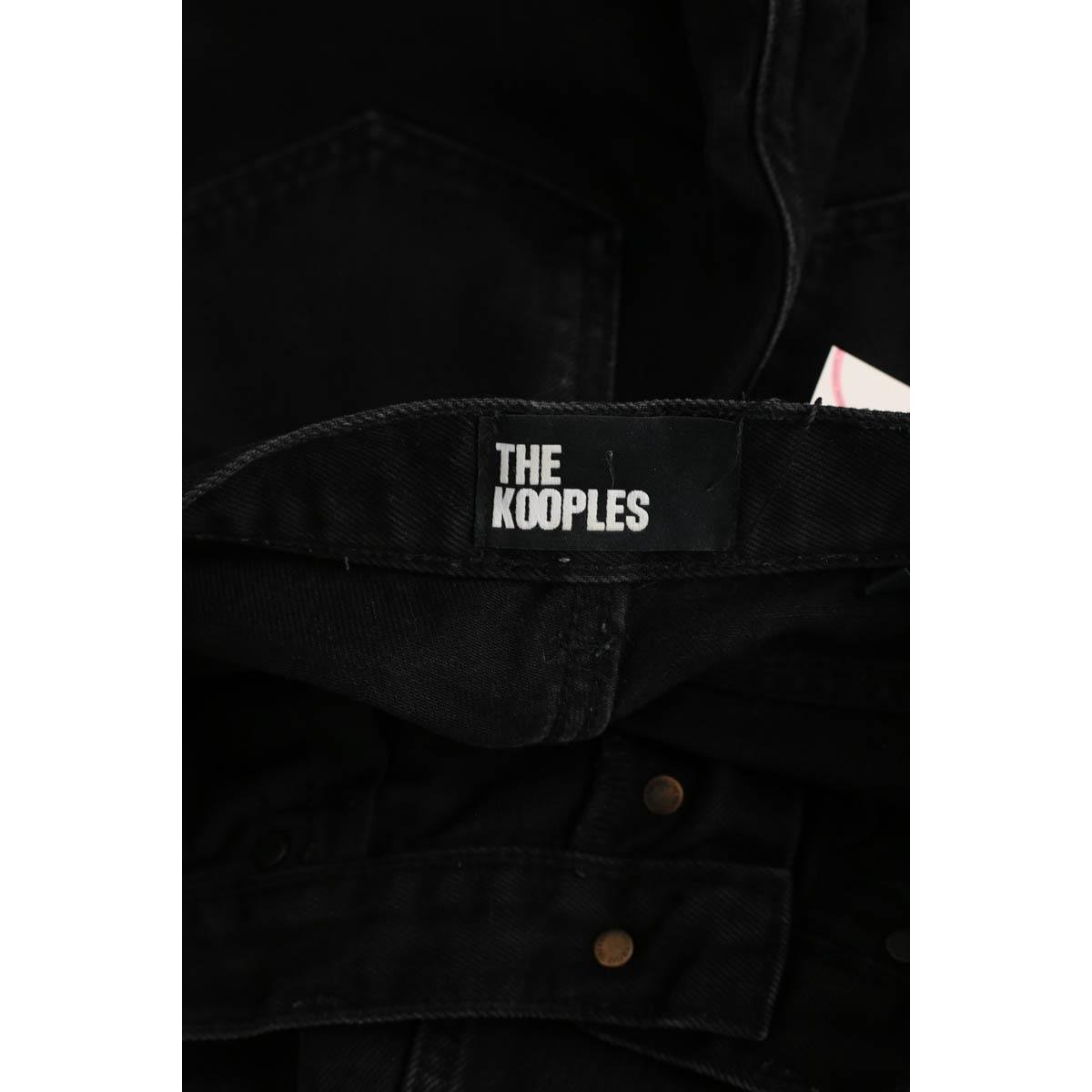 Jean droit - Très Bon État noir, THE KOOPLES
