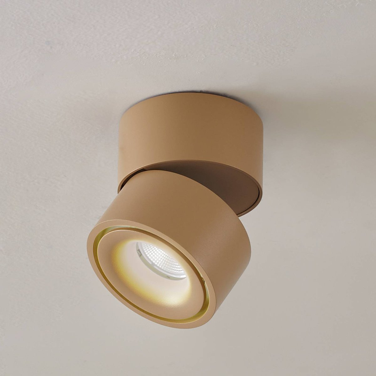 Plafonnier en aluminium moderneLED, Rotari brun, ARCCHIO