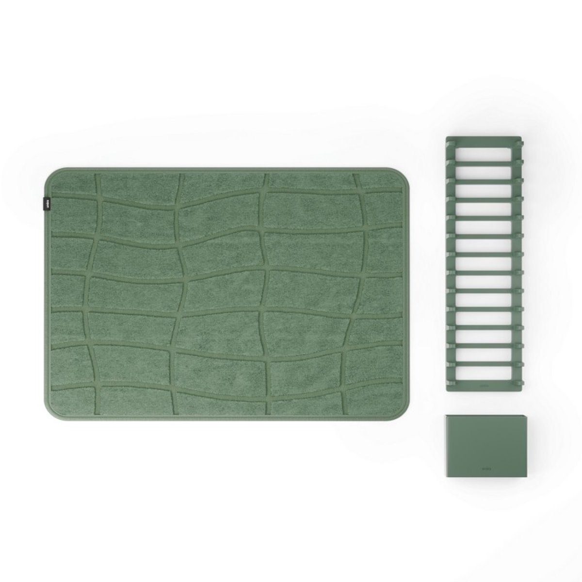 Tapis égouttoir vaisselle design  UDRY ULTRA vert, UMBRA